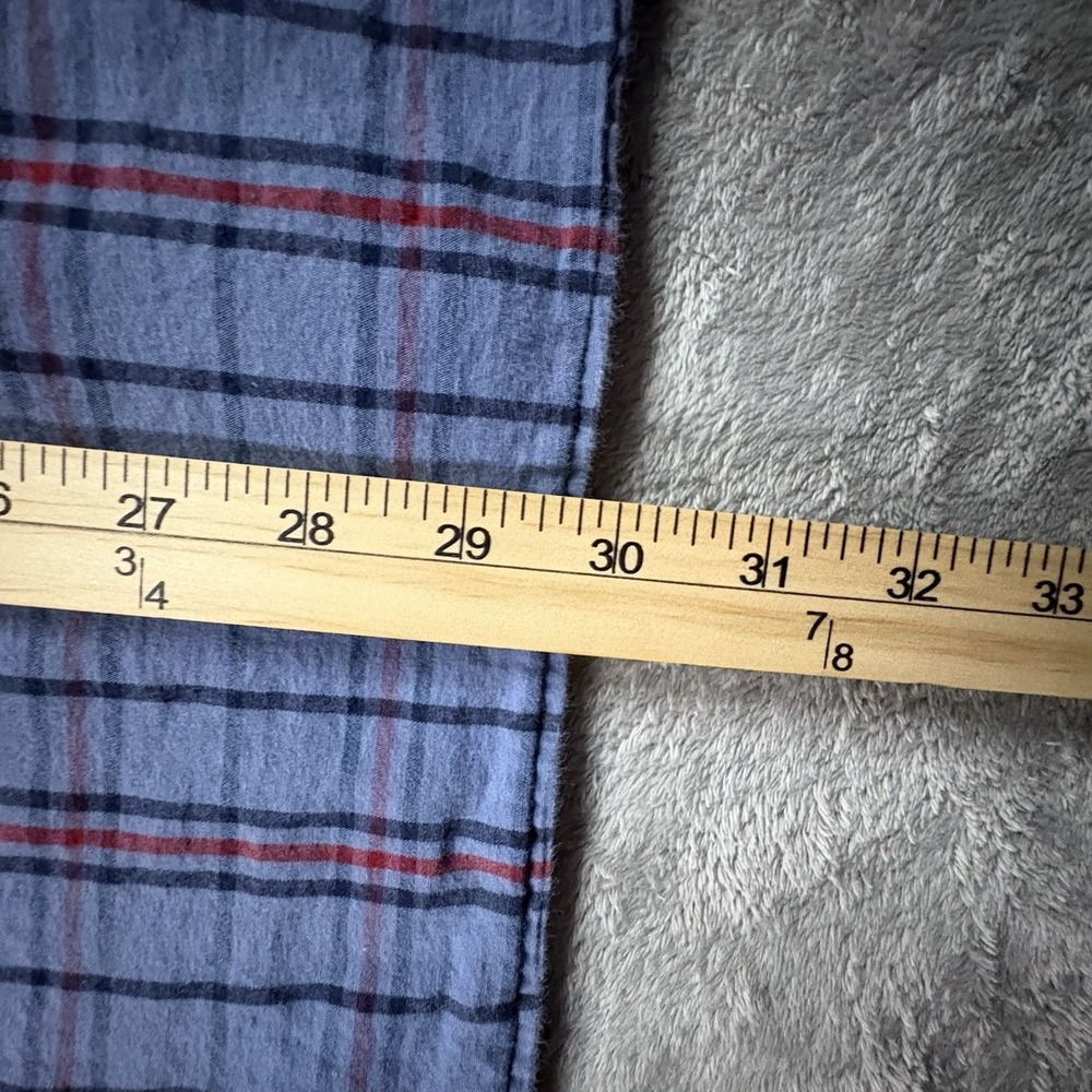 Columbia Men's 4XL Blue & Red Plaid Button Down Shirt Stretch Cotton SEE DESC - Picture 12 of 14